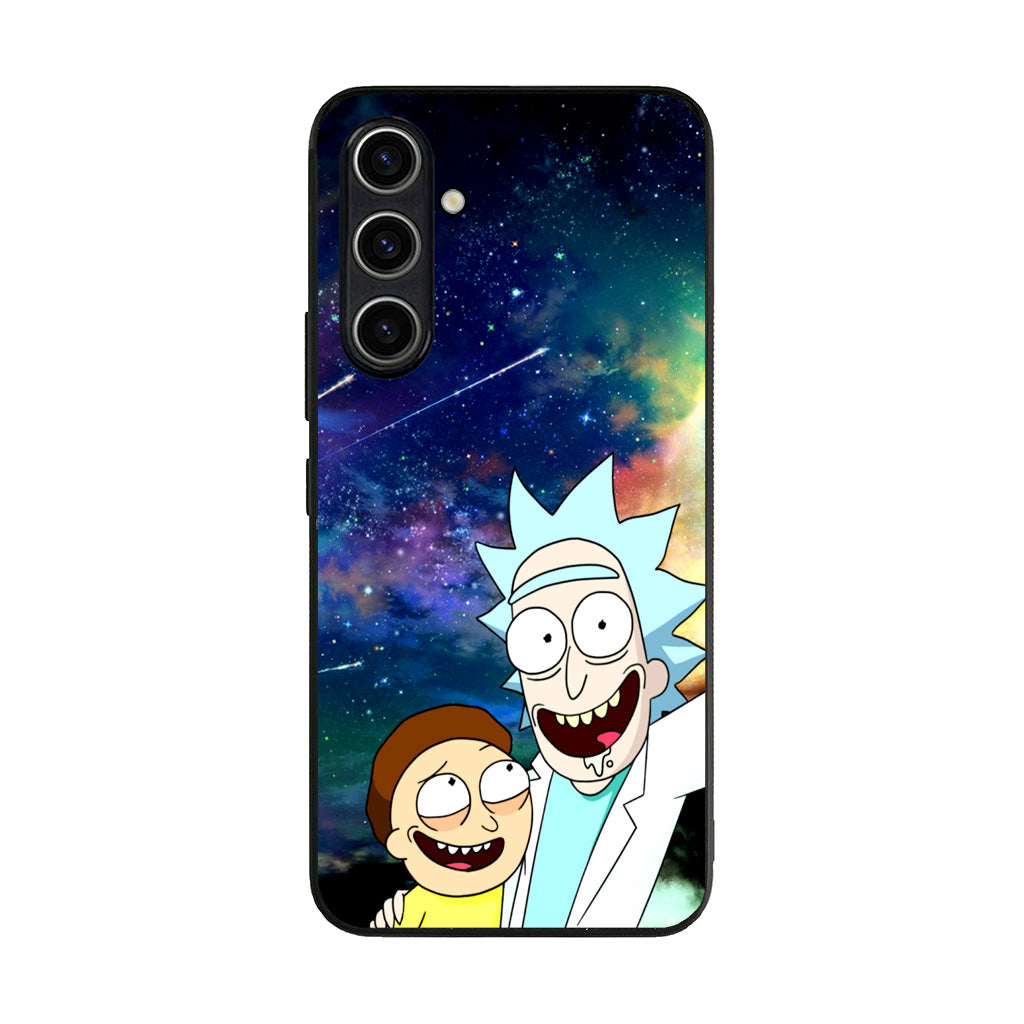 Rick And Morty In The Space Samsung Galaxy A35 5G Case