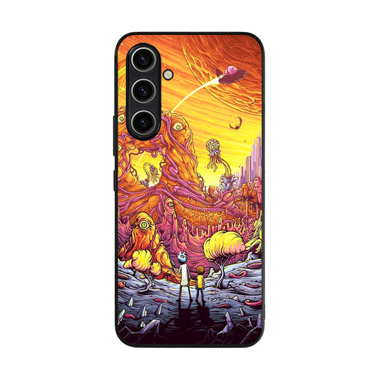 Rick And Morty Alien Planet Samsung Galaxy A35 5G Case