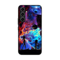 Rick And Morty Flat Galaxy Samsung Galaxy A35 5G Case