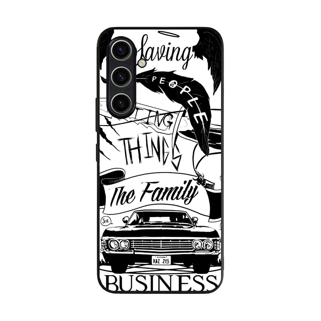 Supernatural Family Business Saving People Samsung Galaxy A35 5G Case