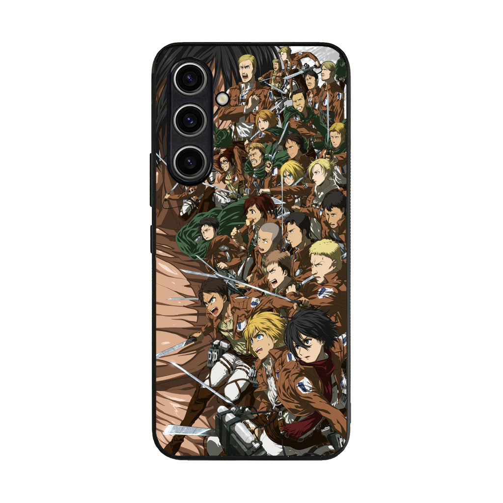 All Characters Attack On Titan First Season Samsung Galaxy A35 5G Case