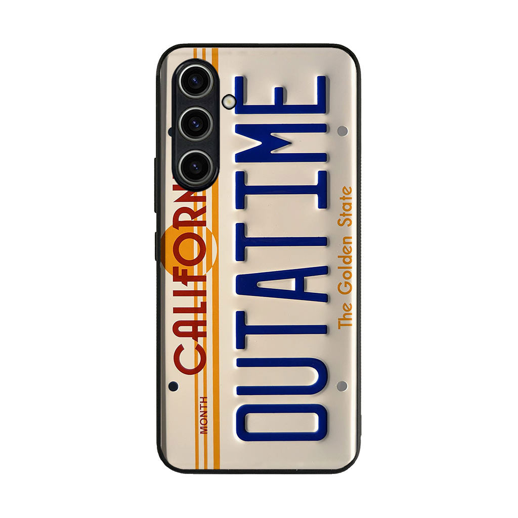 Back to the Future License Plate Outatime Samsung Galaxy A35 5G Case