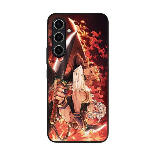 Rengoku And Tengen Uzui Demon Slayer Samsung Galaxy A35 5G Case