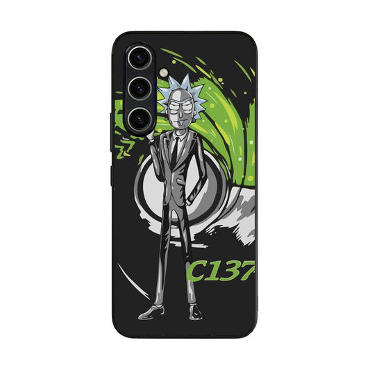 Rick Sanchez Agent C137 Samsung Galaxy A35 5G Case