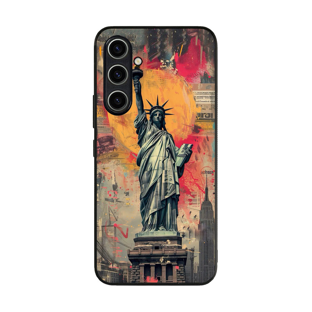 Canvas Art Statue of Liberty Samsung Galaxy A35 5G Case