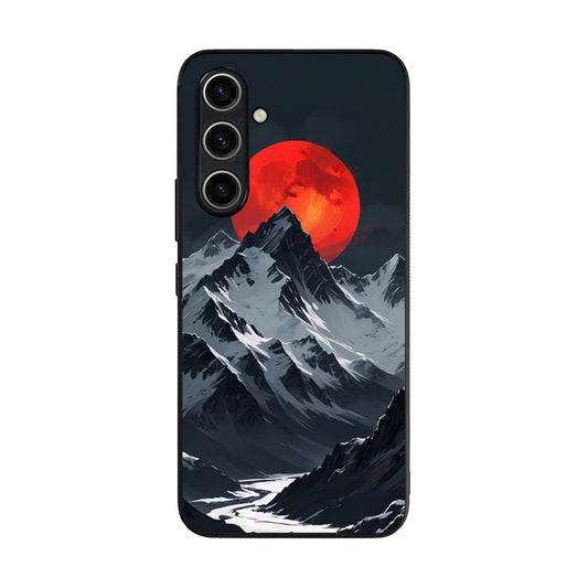 Crimson Eclipse The Mountain Samsung Galaxy A35 5G Case