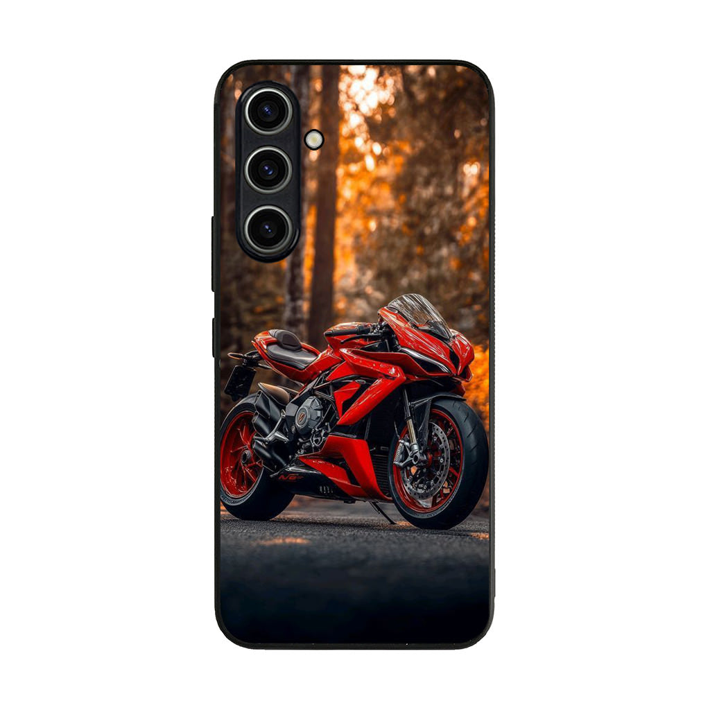 Crimson Velocity in Autumn Flame Samsung Galaxy A35 5G Case