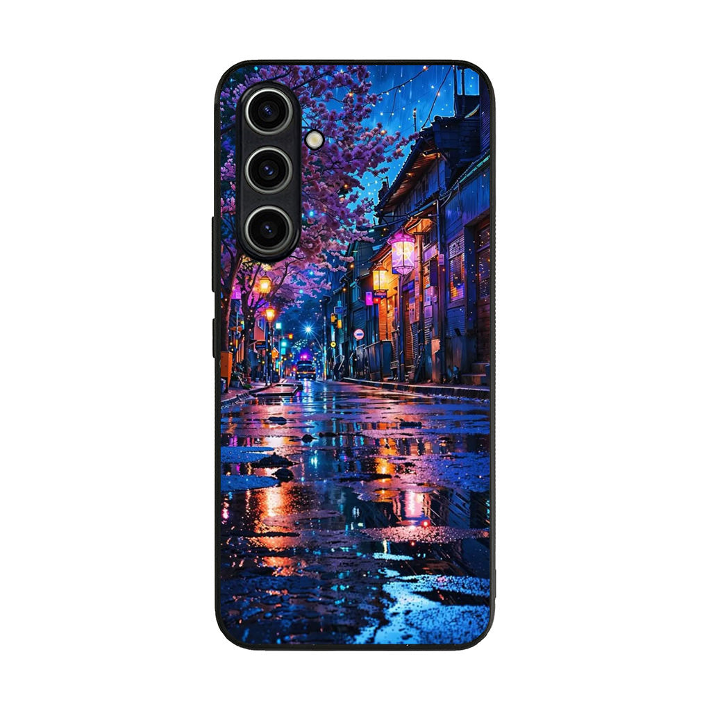 Midnight Sakura Glow Samsung Galaxy A35 5G Case
