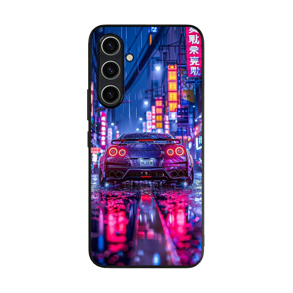 Neon Midnight Drift Tokyo Rain Samsung Galaxy A35 5G Case
