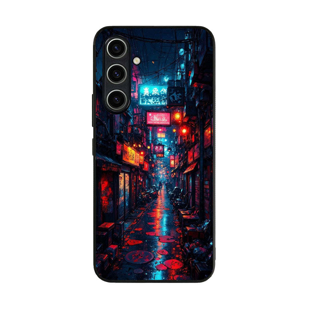 Neon Veins Of The Cyber City Samsung Galaxy A35 5G Case