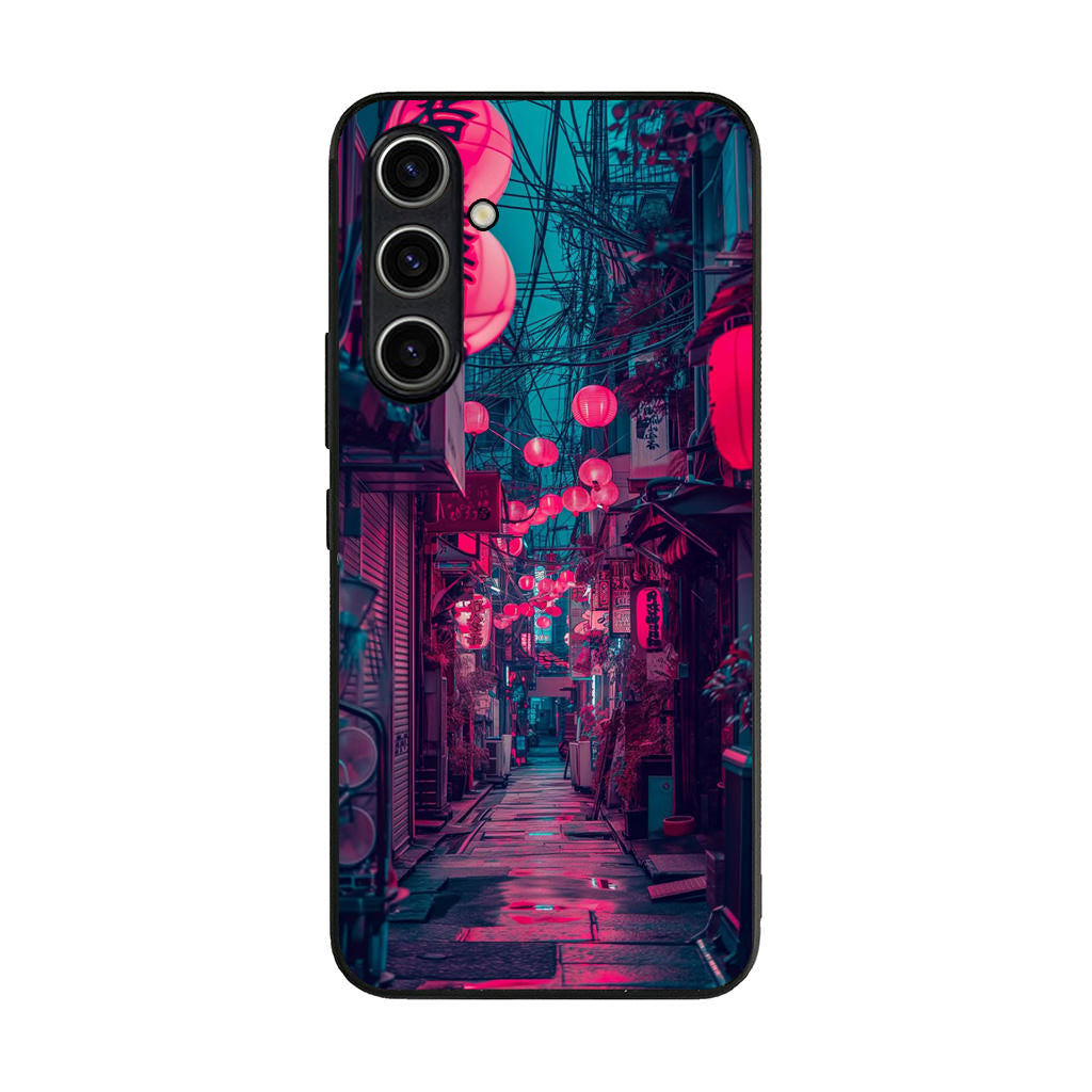 Neon Veins of the Night Market Samsung Galaxy A35 5G Case