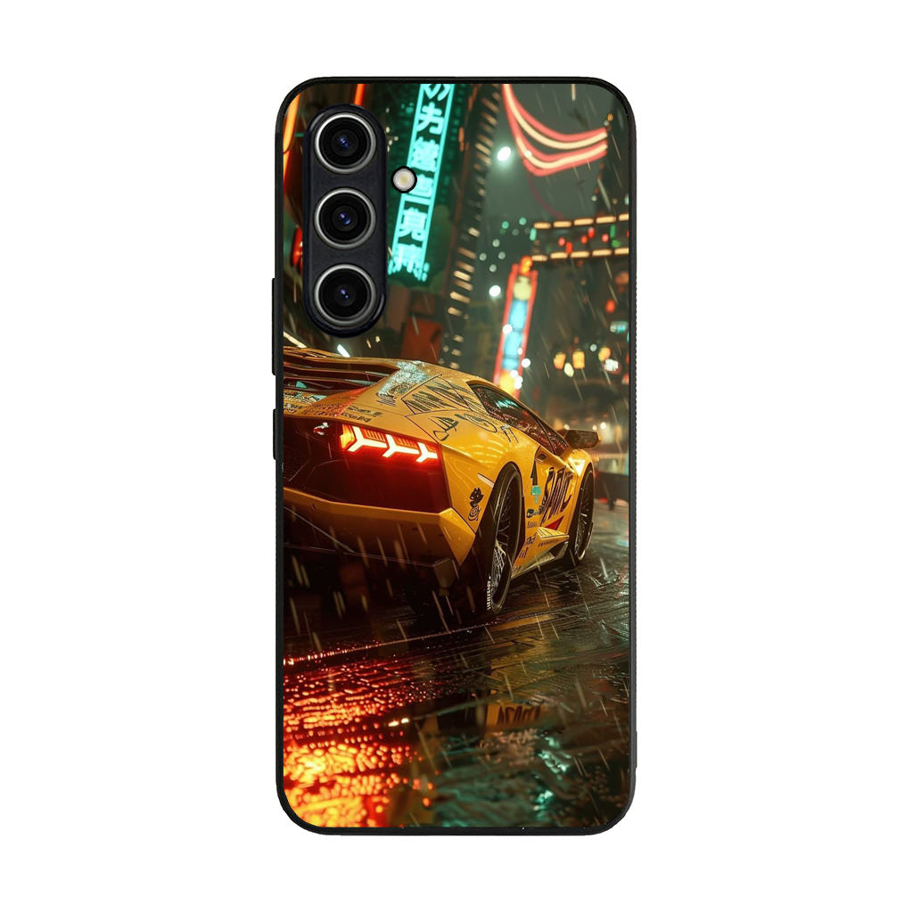 Night Drift Thunder Neon Streets Samsung Galaxy A35 5G Case