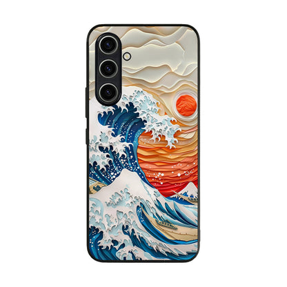 The Great Wave Off Paper Art Samsung Galaxy A35 5G Case