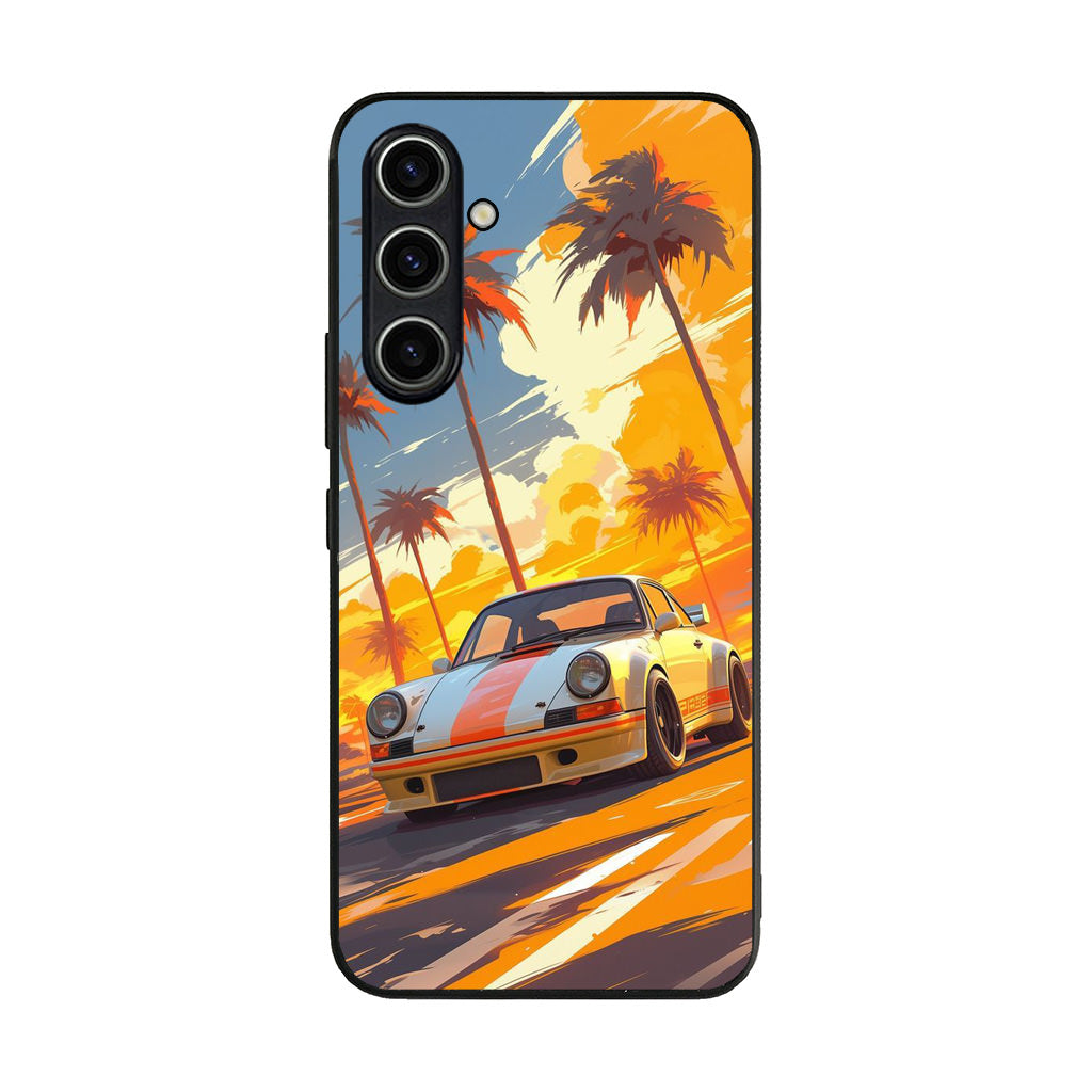 Turbo Dreams in Neon Palms Samsung Galaxy A54 5G Case