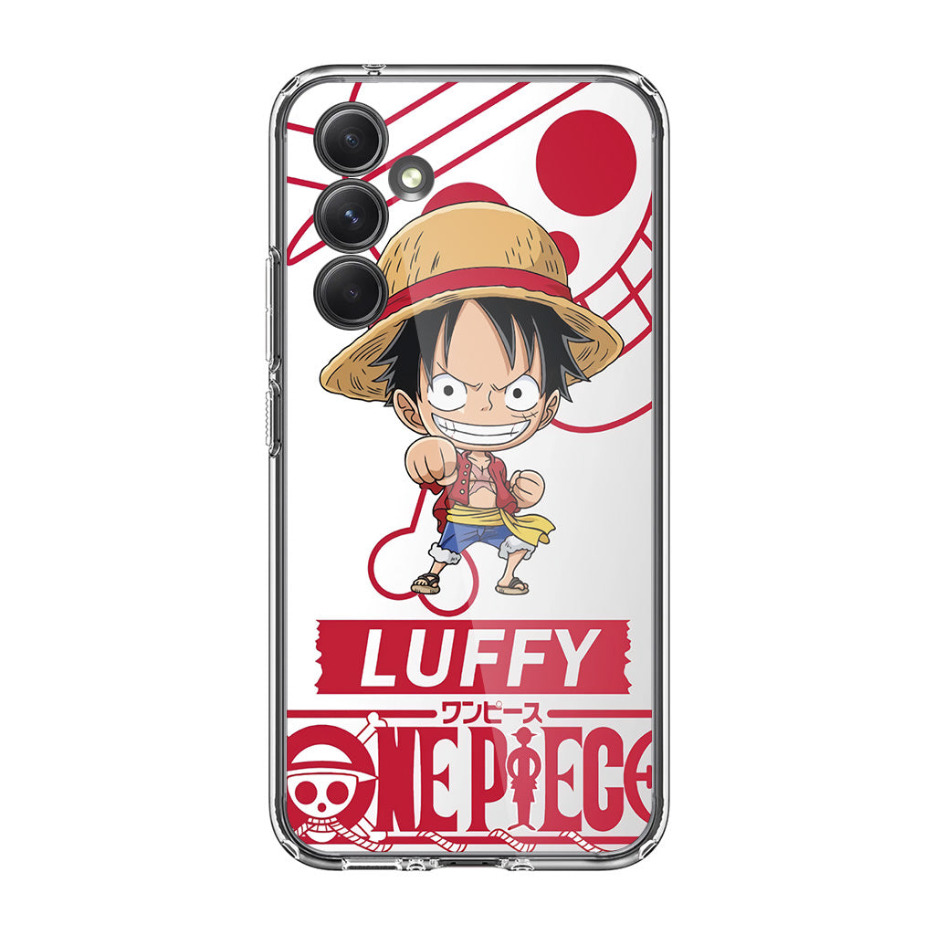 Chibi Luffy Samsung Galaxy A35 5G Case