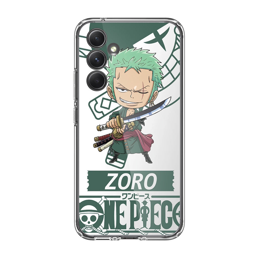 Chibi Zoro Samsung Galaxy A35 5G Case