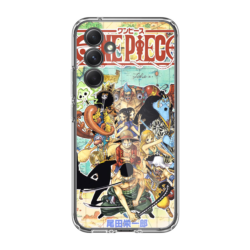 One Piece Comic Straw Hat Pirate Samsung Galaxy A35 5G Case