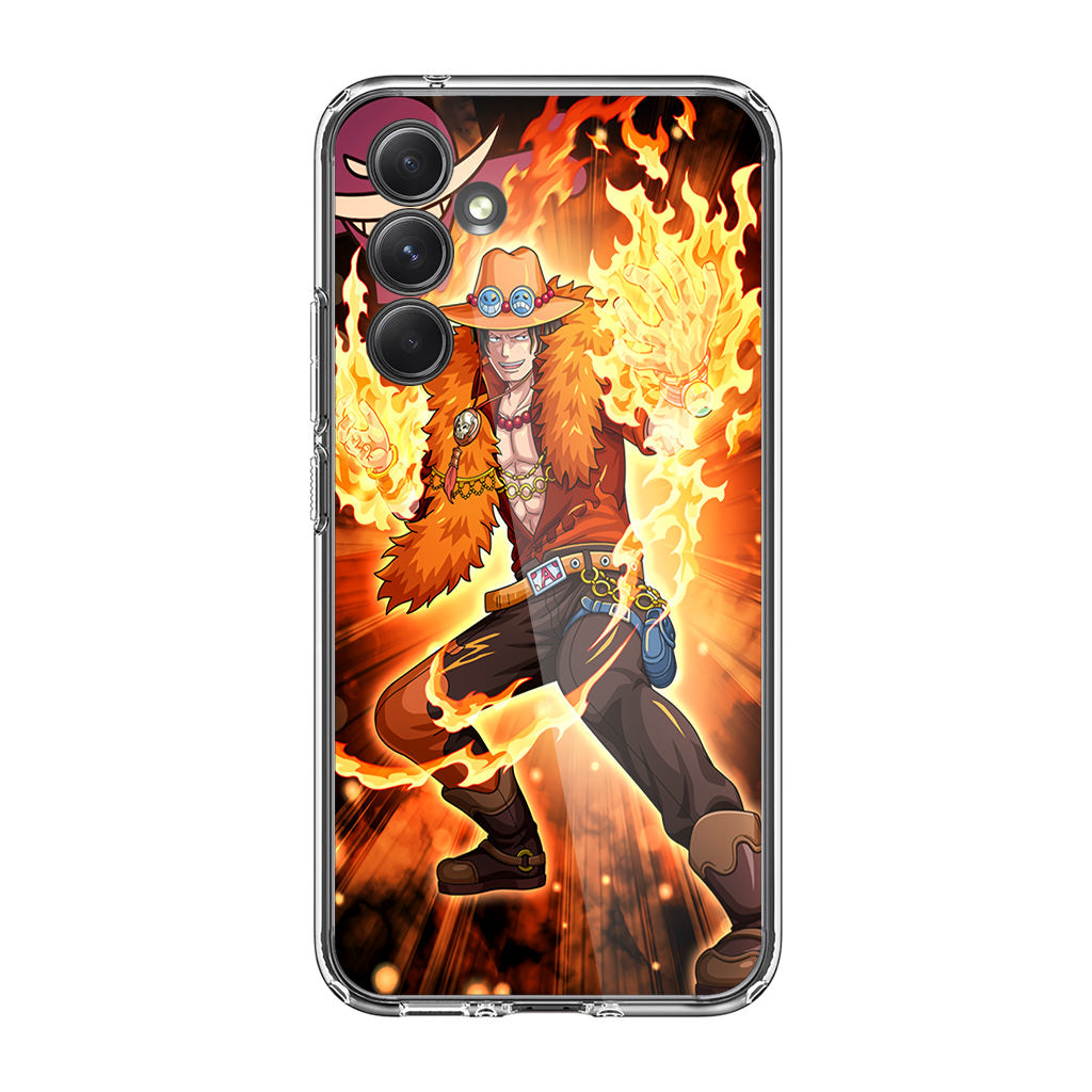 Portgas D Ace Fire Power Samsung Galaxy A35 5G Case