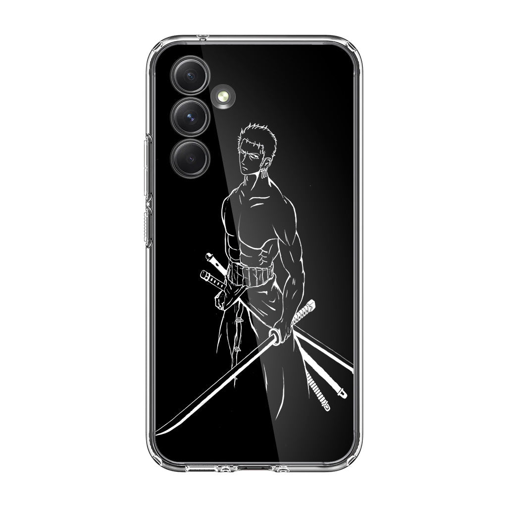 Roronoa Zoro Outlines Samsung Galaxy A35 5G Case