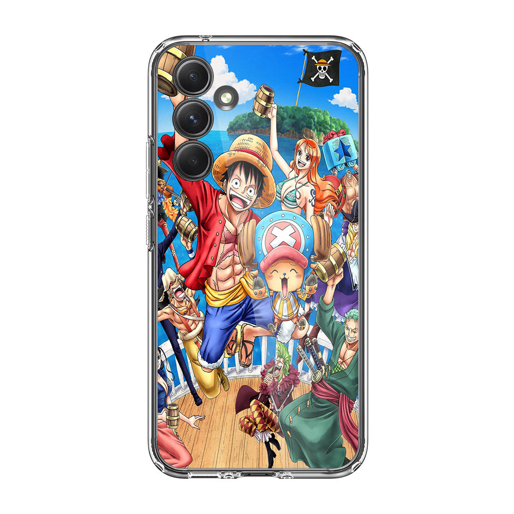 Straw Hat Pirates And Allies Samsung Galaxy A35 5G Case