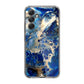 Abstract Golden Blue Paint Art Samsung Galaxy A35 5G Case