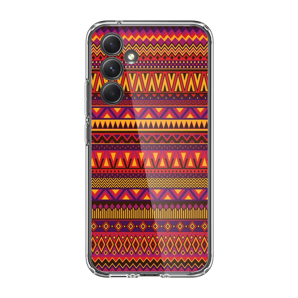 African Aztec Pattern Samsung Galaxy A35 5G Case