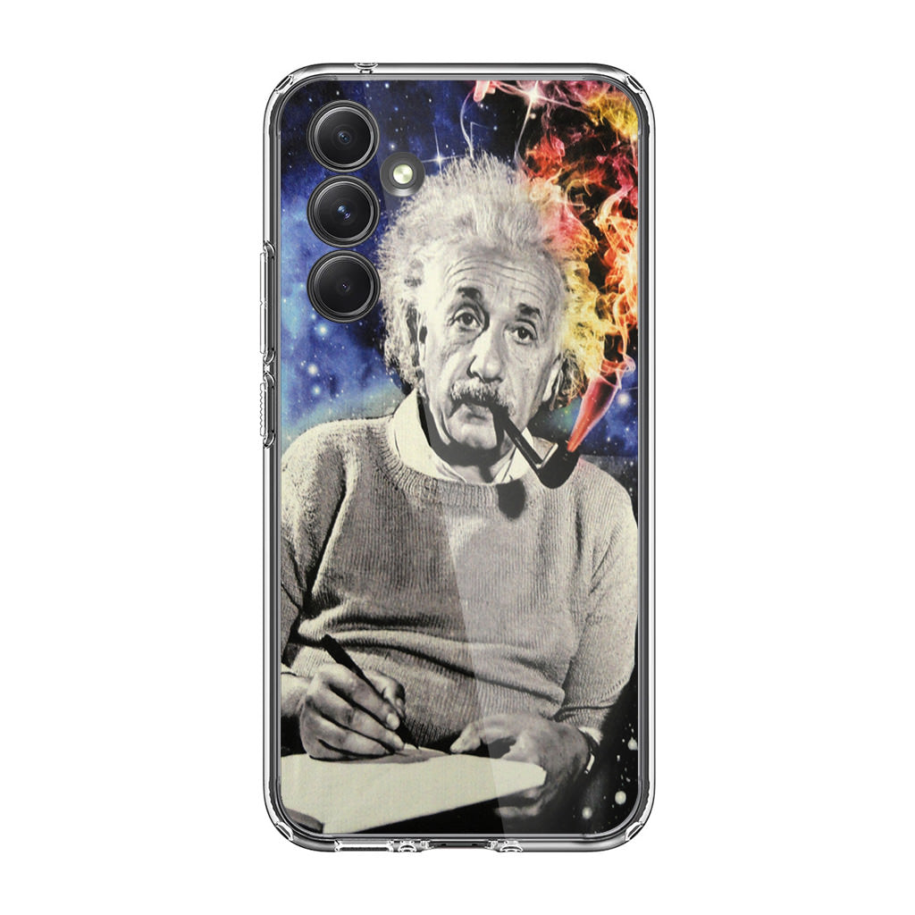 Albert Einstein Smoking Samsung Galaxy A35 5G Case