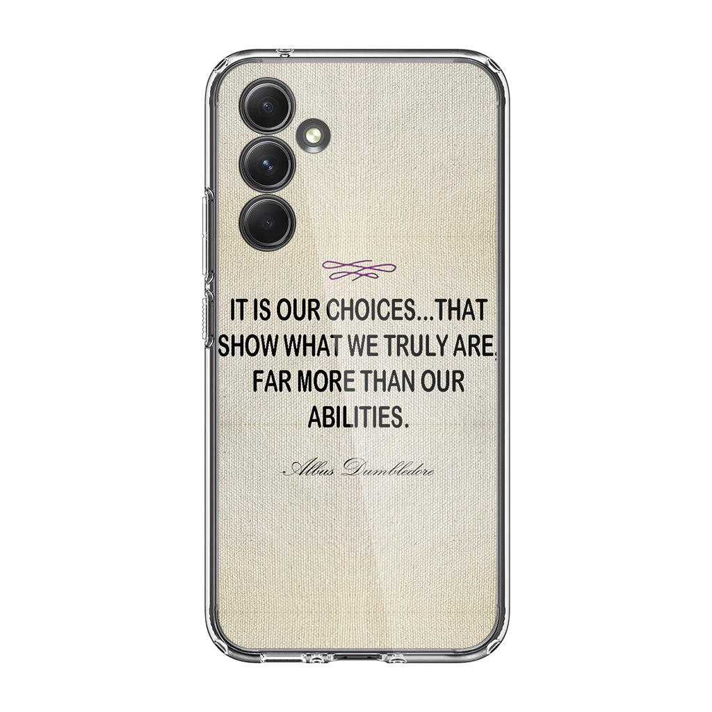 Albus Dumbledore Quote Samsung Galaxy A35 5G Case