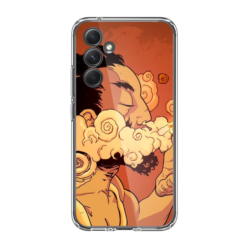 Artistic Psychedelic Smoke Samsung Galaxy A35 5G Case