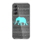 Aztec Elephant Turquoise Samsung Galaxy A35 5G Case