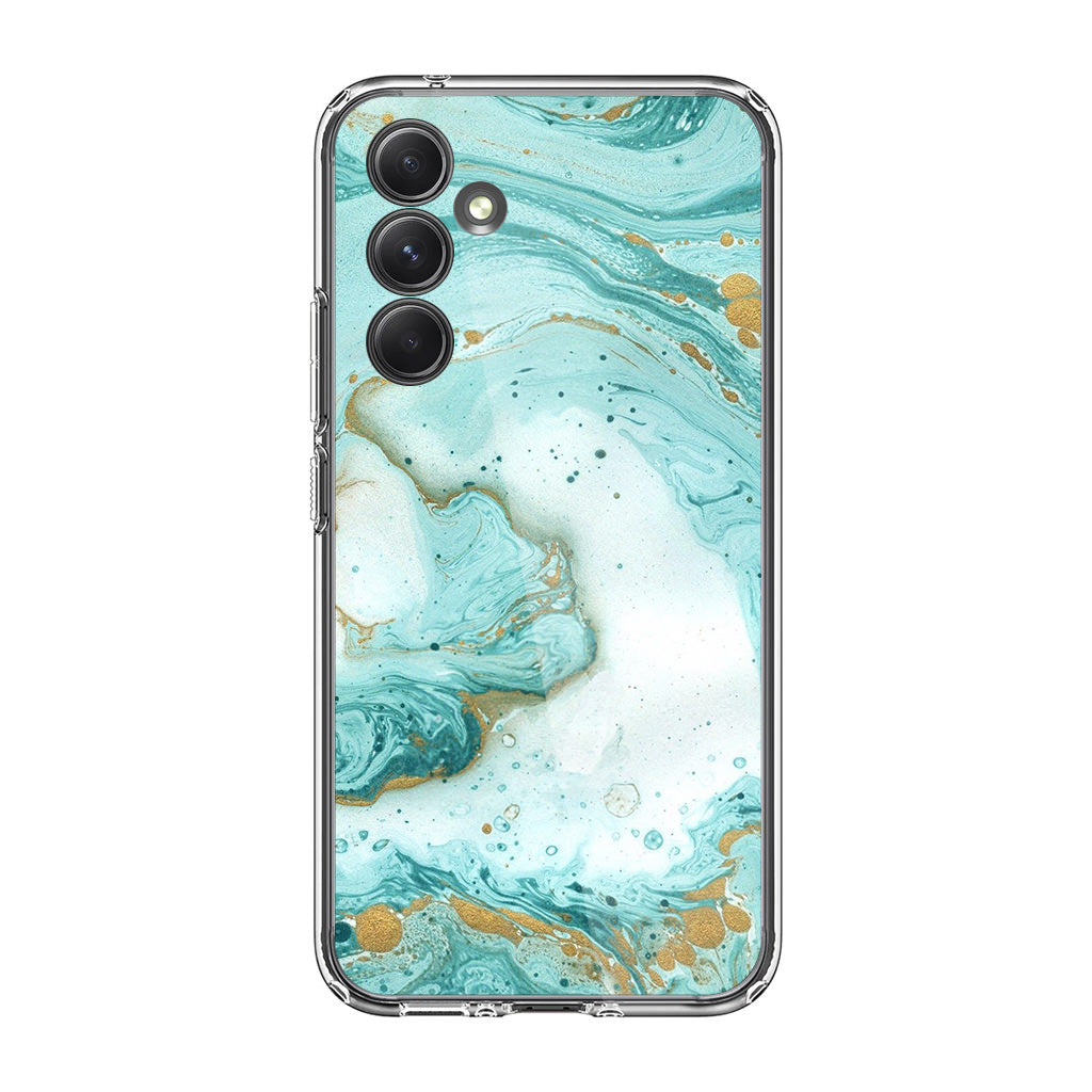 Azure Water Glitter Samsung Galaxy A35 5G Case