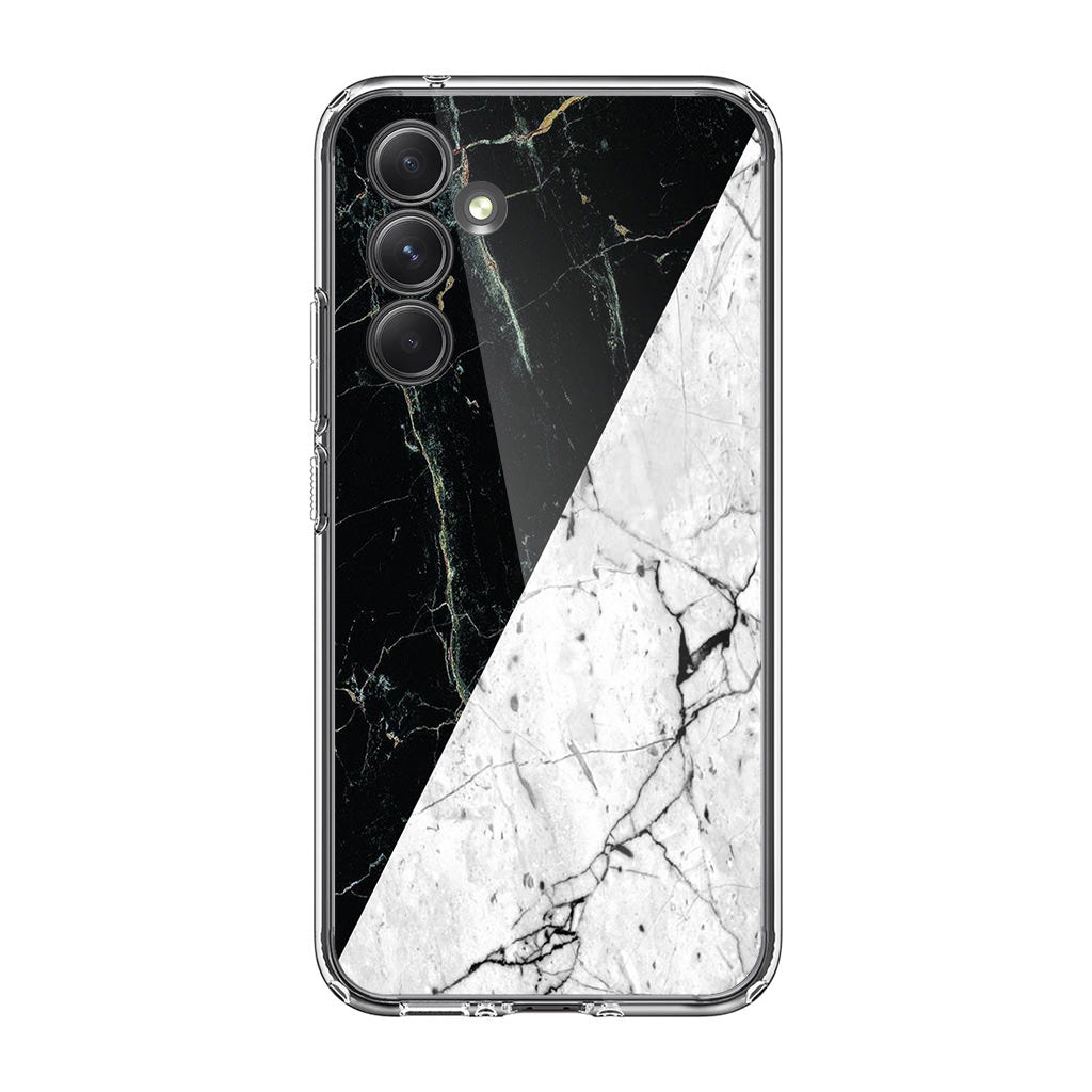 B&W Marble Samsung Galaxy A35 5G Case