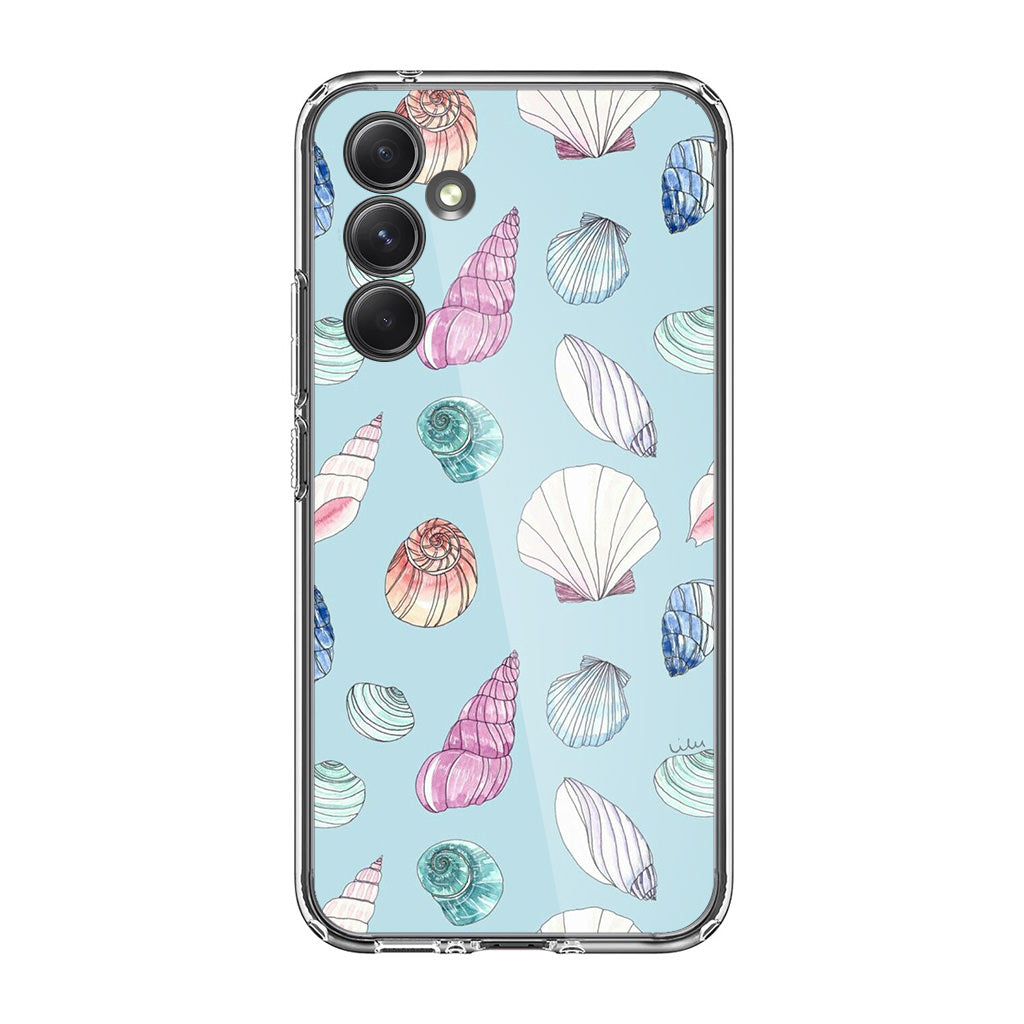 Beach Shells Pattern Samsung Galaxy A35 5G Case