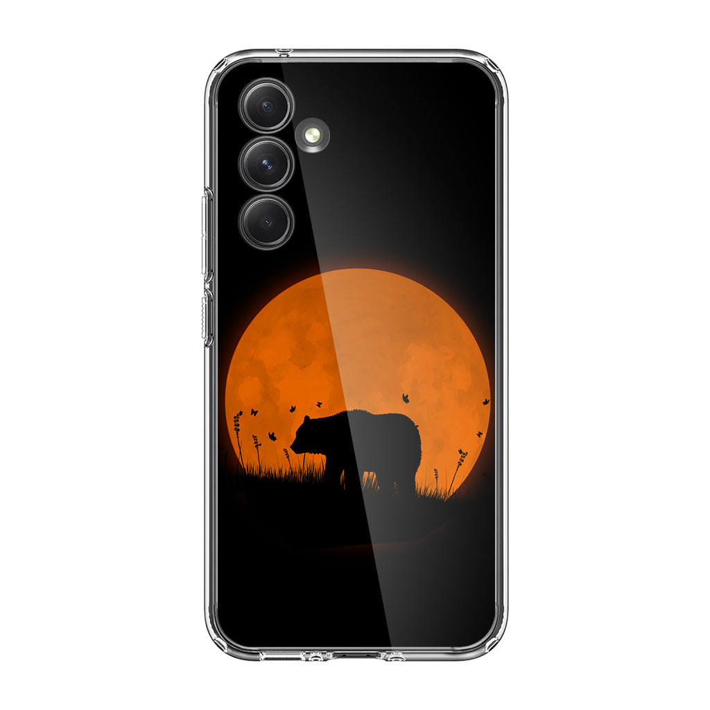 Bear Silhouette Samsung Galaxy A35 5G Case