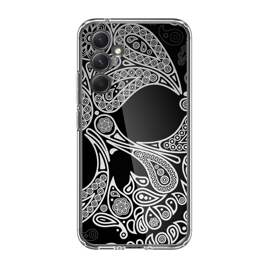 Black Skull Samsung Galaxy A35 5G Case