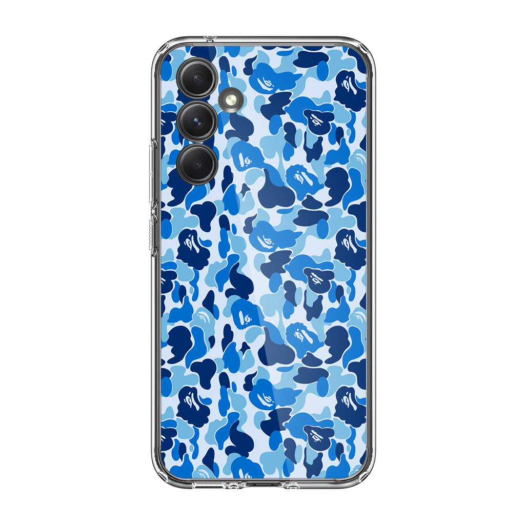 Blue Camo Samsung Galaxy A35 5G Case