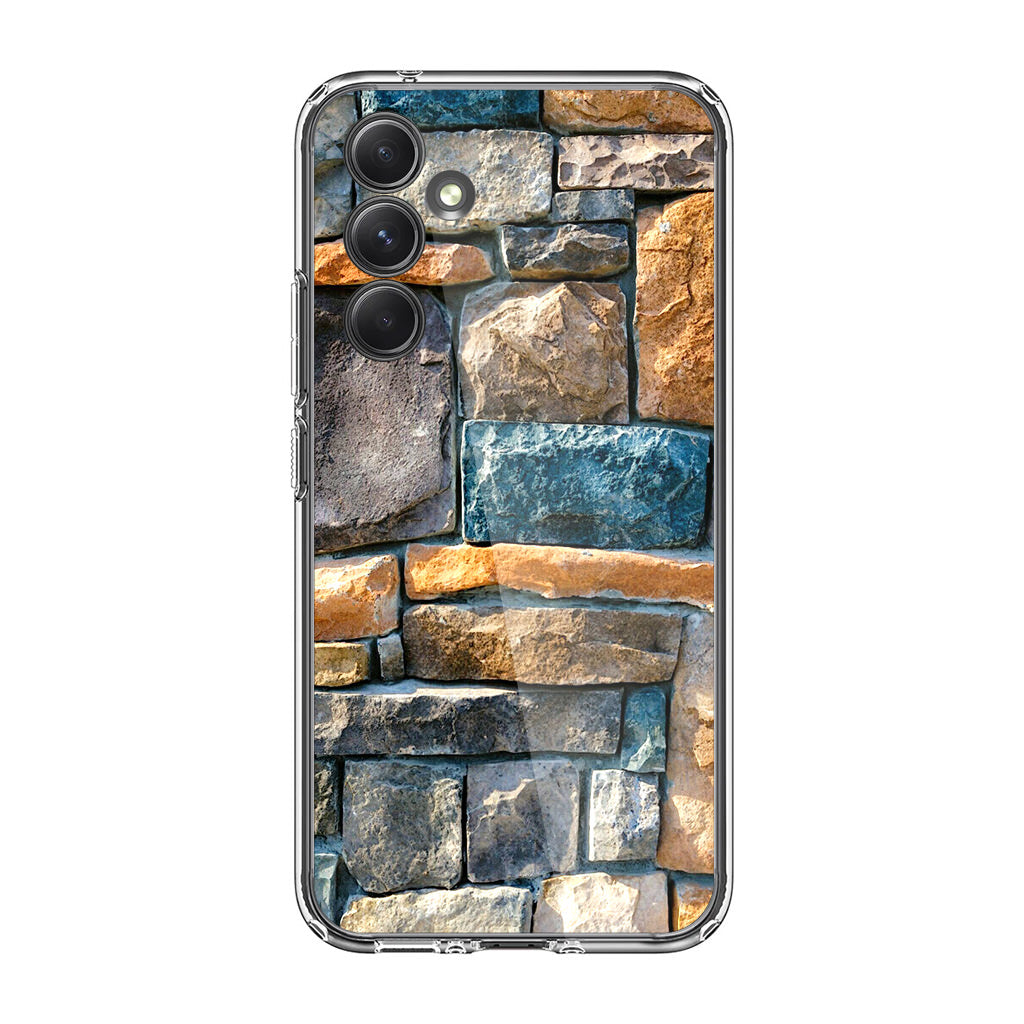 Colored Stone Piles Samsung Galaxy A35 5G Case