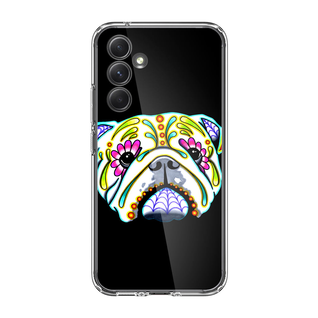 Colorful Bulldog Art Samsung Galaxy A35 5G Case