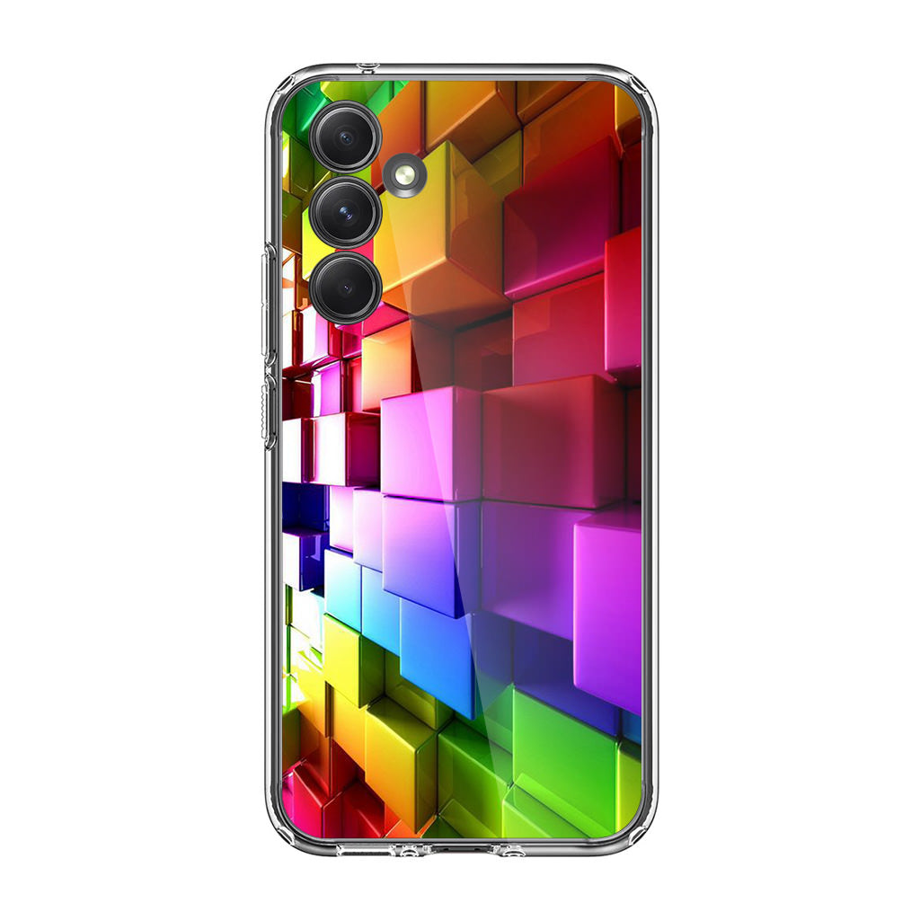 Colorful Cubes Samsung Galaxy A35 5G Case