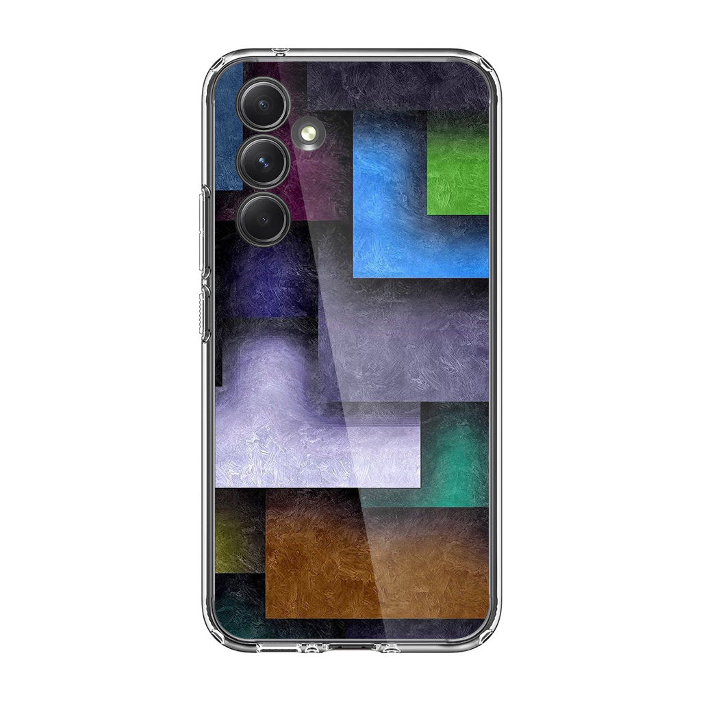 Colorful Rectangel Art Samsung Galaxy A35 5G Case