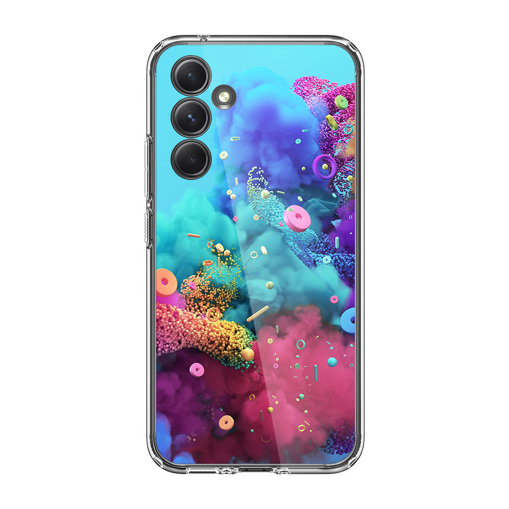 Colorful Smoke Boom Samsung Galaxy A35 5G Case