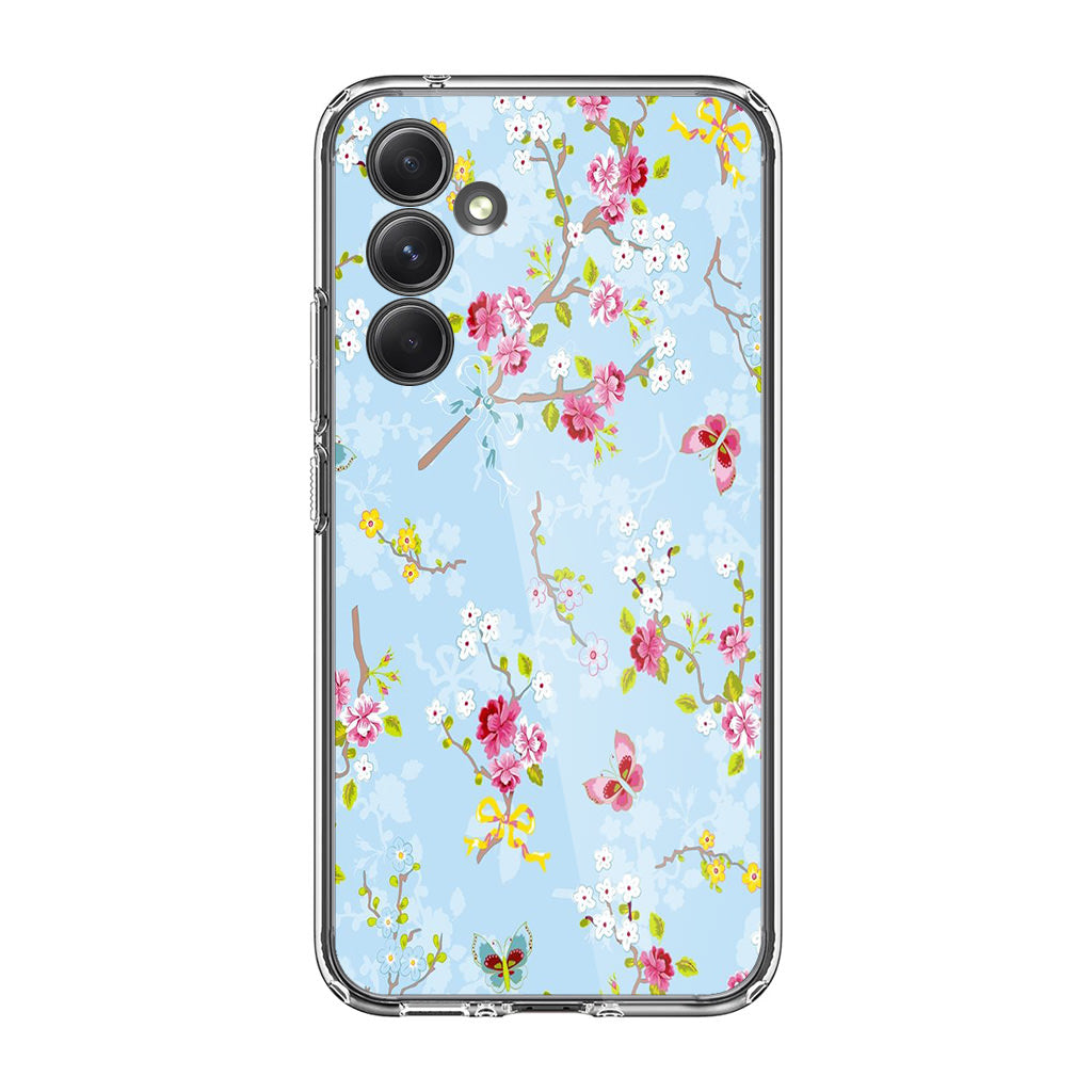 Floral Summer Wind Samsung Galaxy A35 5G Case