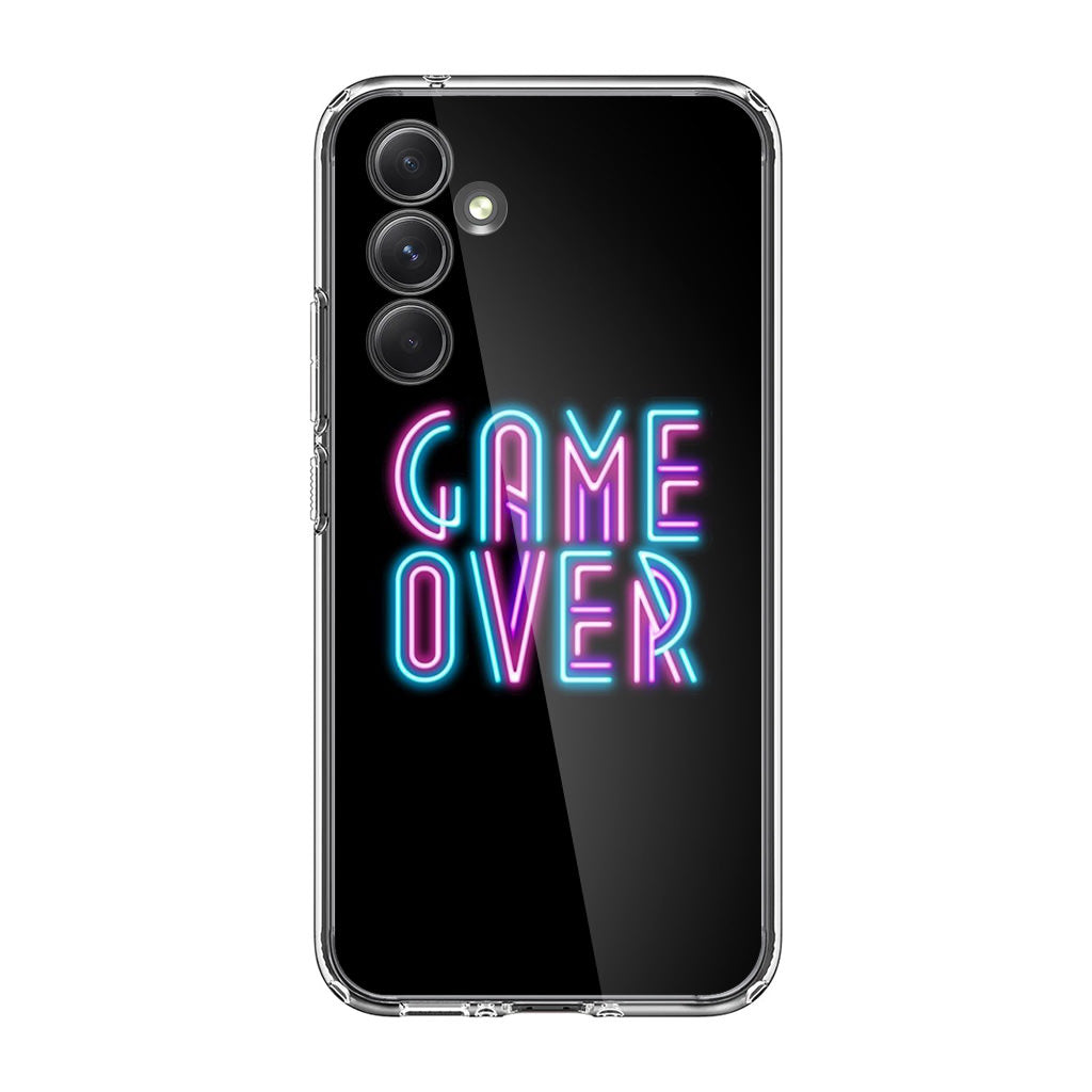 Game Over Neon Samsung Galaxy A35 5G Case