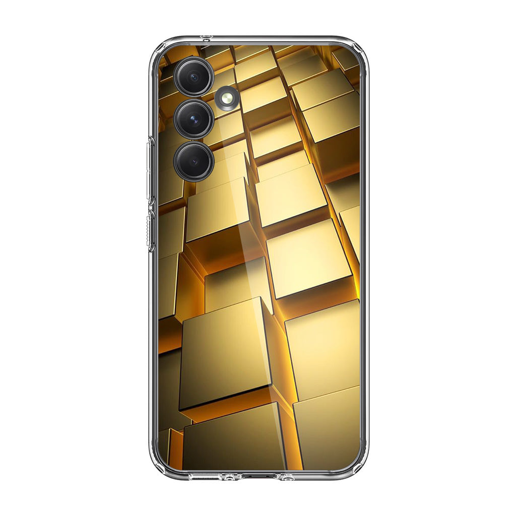 Golden Cubes Samsung Galaxy A35 5G Case