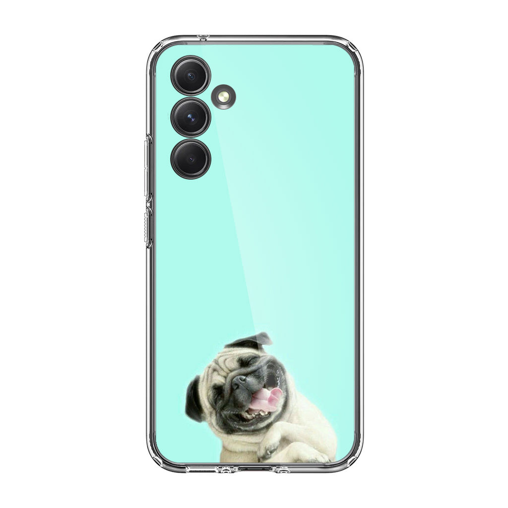 Laughing Pug Samsung Galaxy A35 5G Case