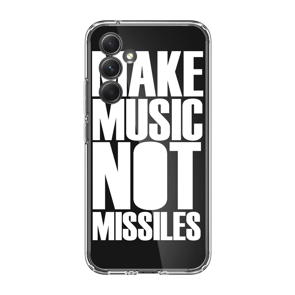 Make Music Not Missiles Samsung Galaxy A35 5G Case