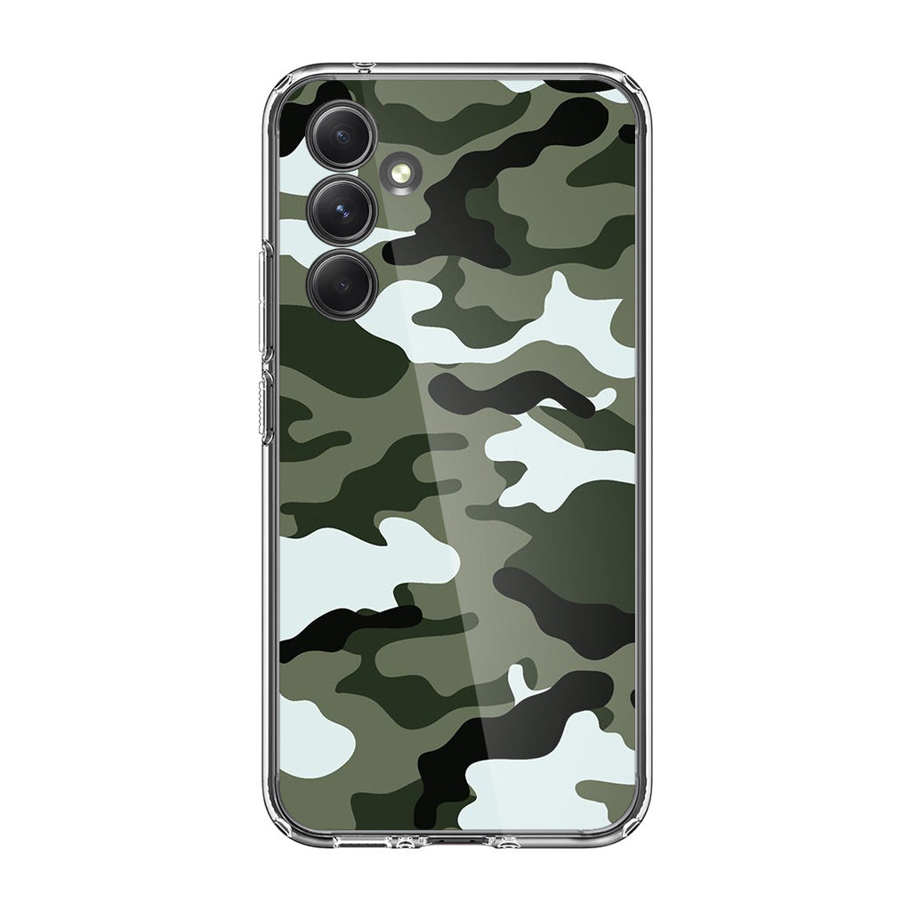 Military Green Camo Samsung Galaxy A35 5G Case