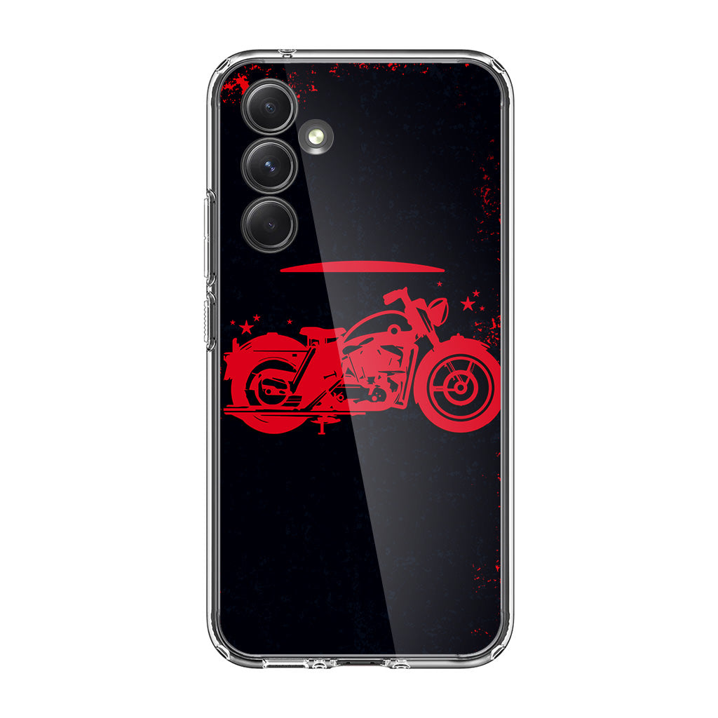 Motorcycle Red Art Samsung Galaxy A35 5G Case