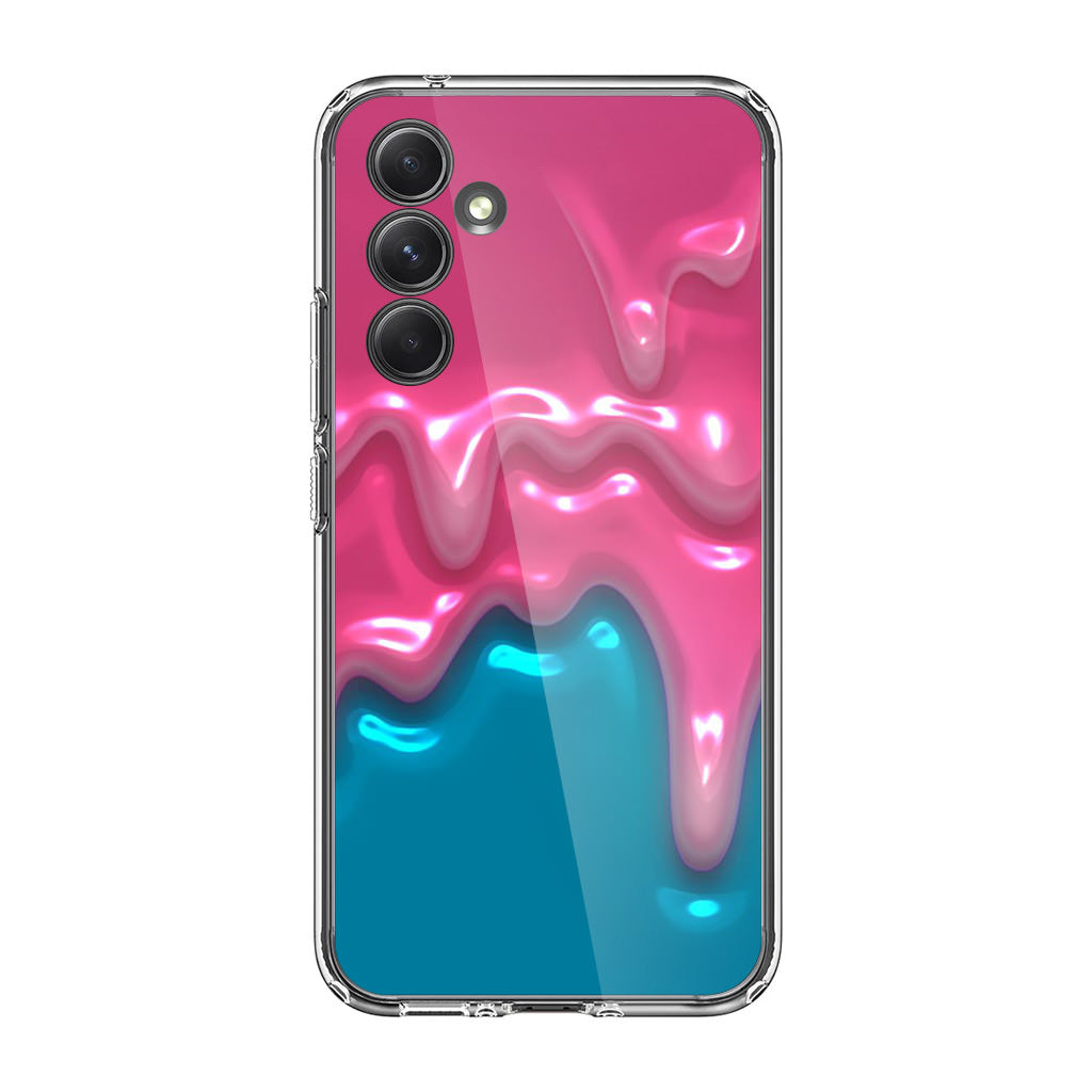 Pink Paint Dripping Samsung Galaxy A35 5G Case