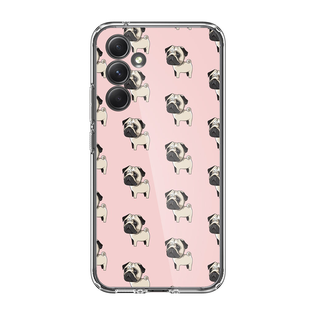 Pugs Pattern Samsung Galaxy A35 5G Case